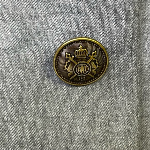 Paul Fredrick Grey Blazer Sports Coat 48R NEW WITH TAGS Wool Single Vent Jacket - Picture 3 of 12